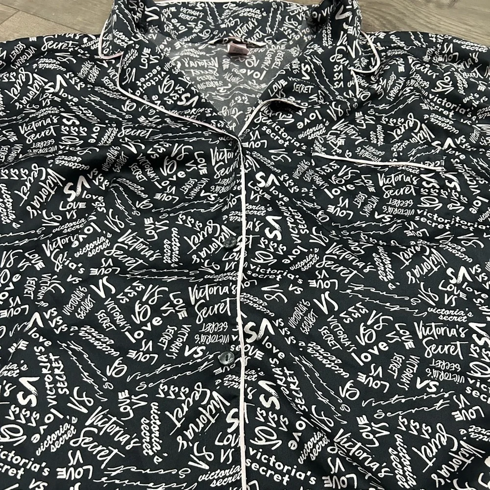 Silky Victorias Secret Set Pink and Black - Picture 2 of 4